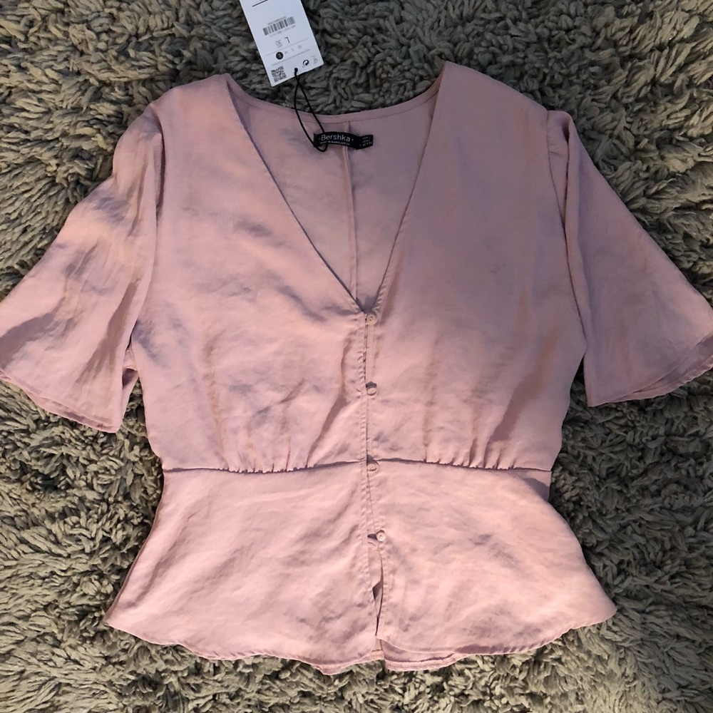 New With Tags Bershka Croatia Button Up